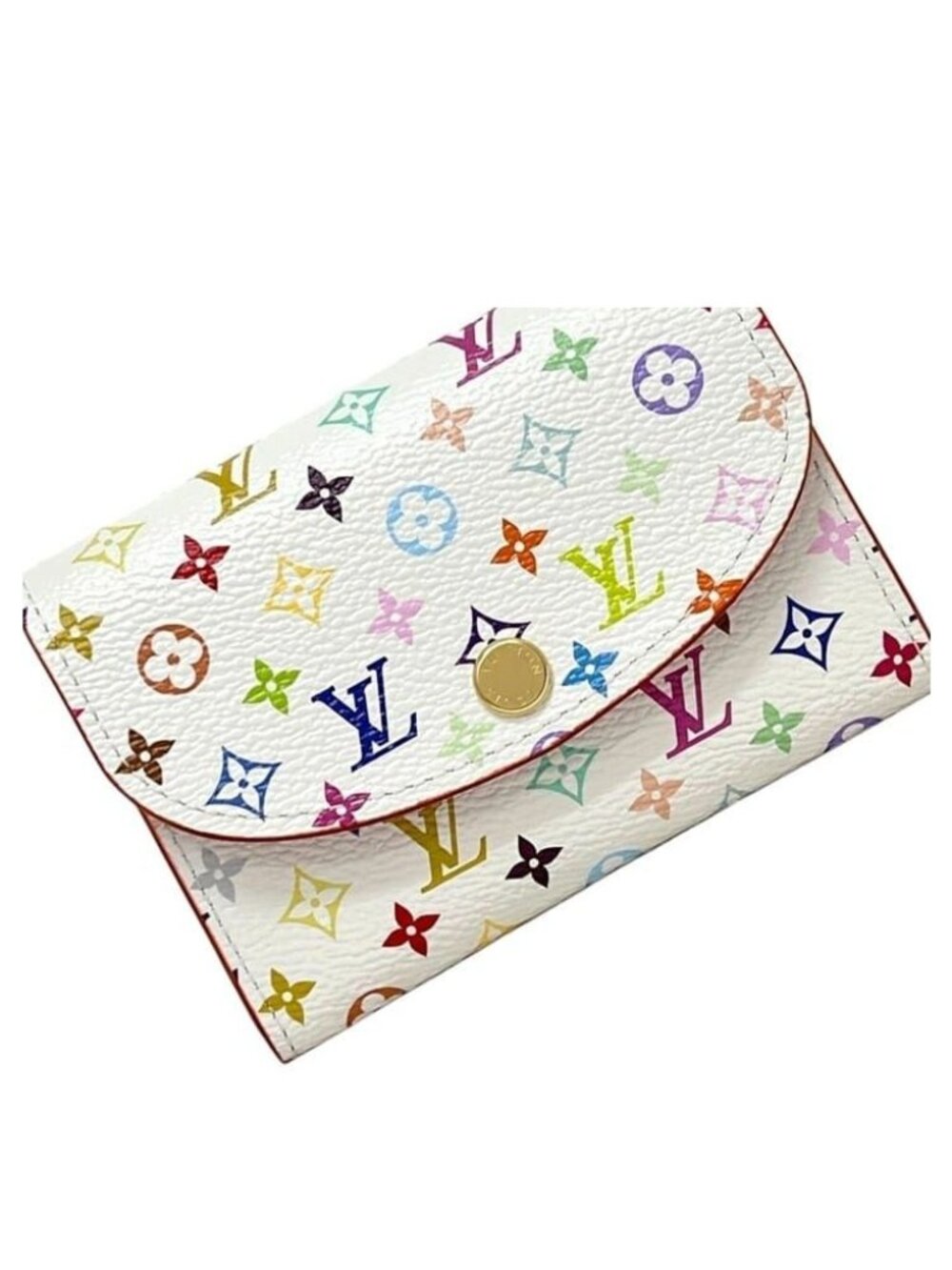 Louis Vuitton Bifold Wallet Porte Monnaie Rosalie Coin Purse LV TM Monogram